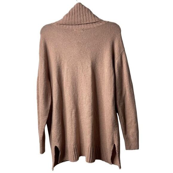BP. Longline Turtleneck Oversized Sweater Top In Pink Adobe‎ Size Large New - Picture 4 of 14